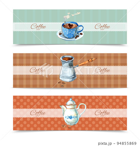Coffee Banners Set Coffee Banners Set 94855869