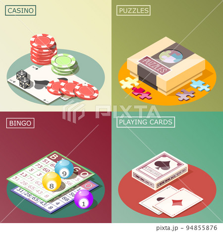 Board Games Isometric Design Concept 94855876