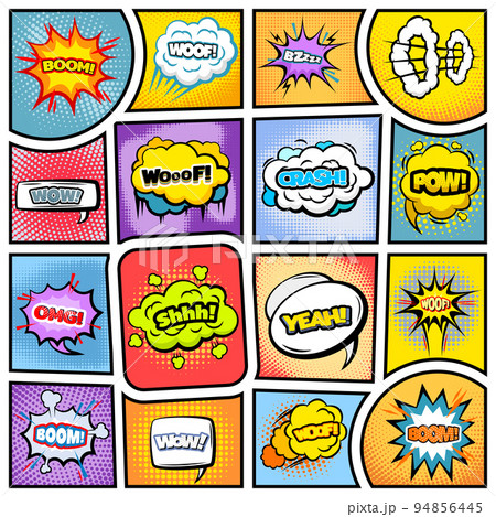 Colorful Comic Book Background 94856445