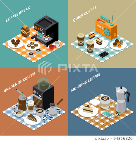 Coffee Isometric Design Concept 94856826