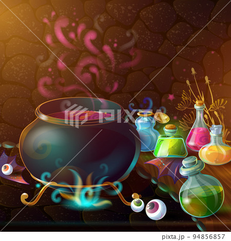 Magic Bottles Of Potion Composition 94856857