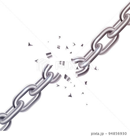 Broken Chain Illustration 94856930