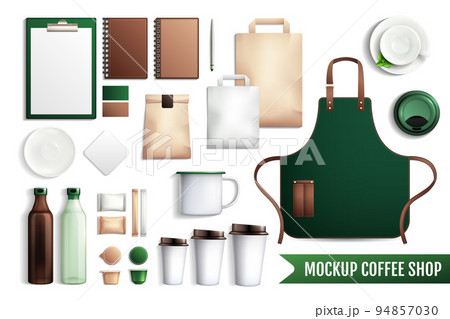 Coffee Shop Elements Mockup Coffee Shop Elements Mockup 94857030