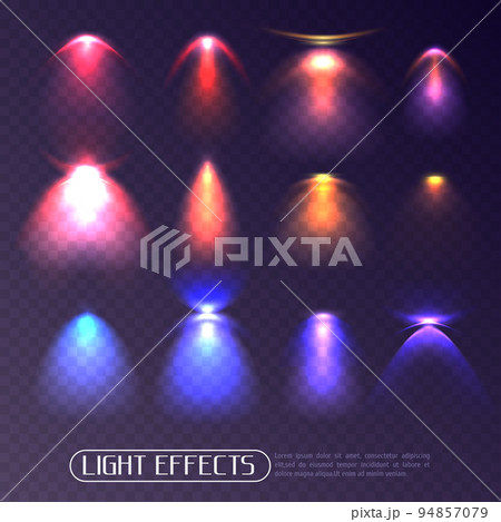 Colored Light Effects Transparent Set 94857079