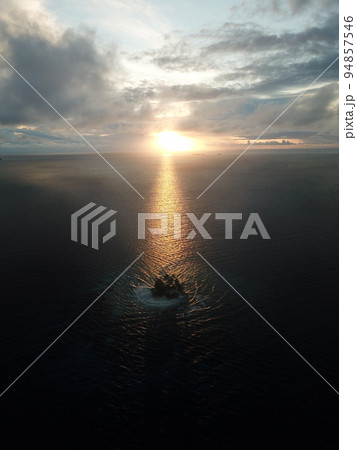 Uninhabited island JEEP island in Chuuk, Micronesia. Here is the world's greatest wreck diving destination. 94857546