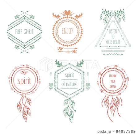 Boho tribal hipster labels Boho tribal hipster labels 94857588