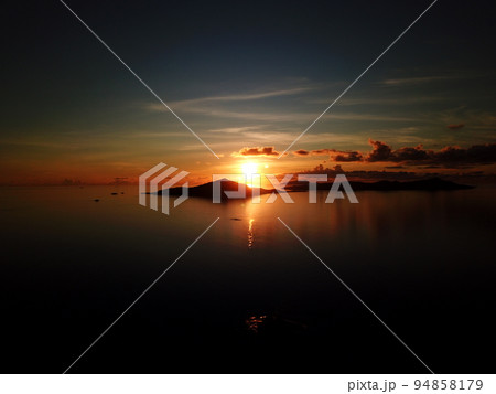 Uninhabited island JEEP island in Chuuk, Micronesia. Here is the world's greatest wreck diving destination. 94858179