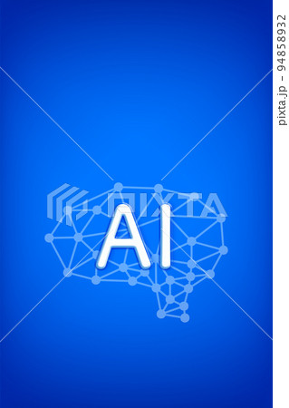 人工知能をイメージしたグラフィックデザイン 94858932