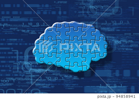人工知能をイメージしたグラフィックデザイン 人工知能をイメージしたグラフィックデザイン 94858941