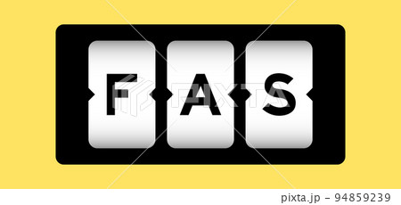 Black color in word FAS (Abbreviation of Fetal...のイラスト素材 [94859239] - PIXTA