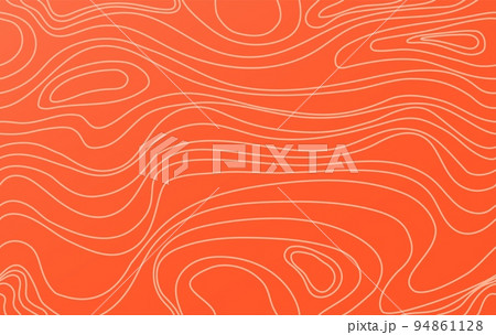 Salmon fillet texture. Red atlantico fish steak pattern, sushi sirloin meat closeup salmones skin tasty seafood freshness sashimi for fishing market, minimal vector illustration 94861128