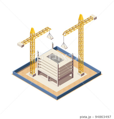 Isometric Building Construction Isometric Building Construction 94863497