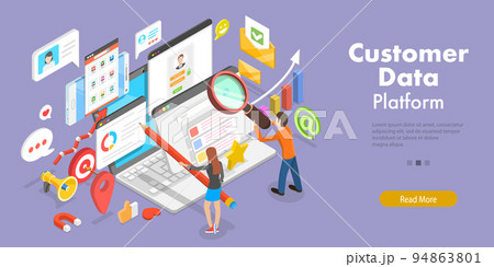 3D Isometric Flat Vector Conceptual Illustration of Customer Data Platform 3D Isometric Flat Vector Conceptual Illustration of Customer Data Platform 94863801