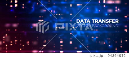 Vector futuristic technology background. Digital network concept. Data transmission 94864052