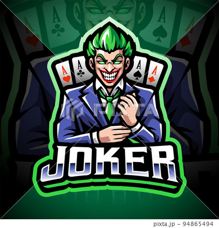 Joker esport mascot logo design 94865494