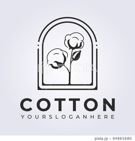 badge cotton farm natural product logo vector illustration design badge cotton farm natural product logo vector illustration design 94865680