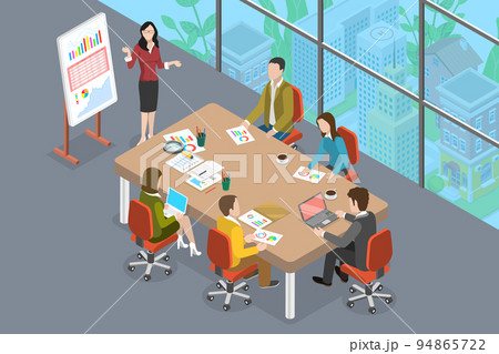 3D Isometric Flat Vector Conceptual Illustration of Boardroom 3D Isometric Flat Vector Conceptual Illustration of Boardroom 94865722