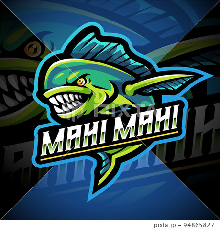 Mahi mahi fish esport mascot logo design 94865827