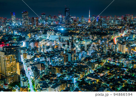 恵比寿ガーデンプレイス展望台からの東京の夜景 恵比寿ガーデンプレイス展望台からの東京の夜景 94866594