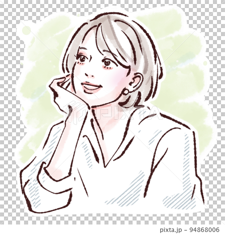 女性插畫素材 94868006