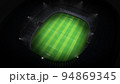 An empty football stadium, viewed from the top. Virtual 3D scene  94869345