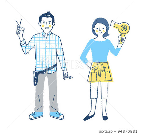 美容師の男女 美容師の男女 94870881