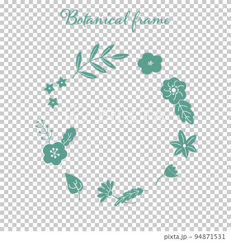 Illustration frame of botanical flowers Illustration frame of botanical flowers 94871531