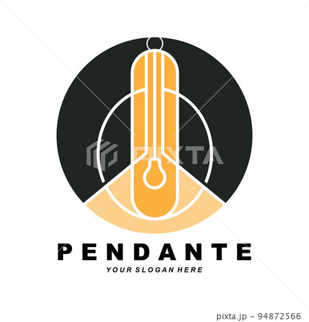 Home Decoration Hanging Lamp Logo, Home Furniture Design Vector 94872566