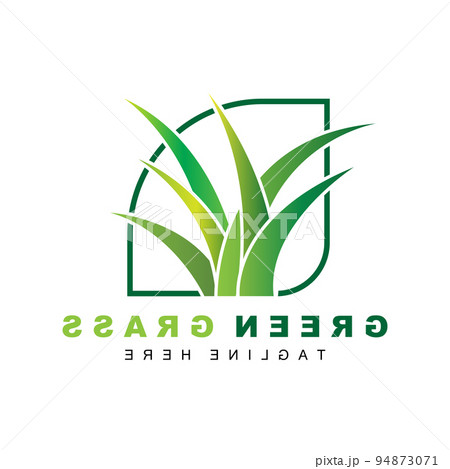 Green Grass Logo Design, Farm Landscape Illustration, Natural Scenery Vector Green Grass Logo Design, Farm Landscape Illustration, Natural Scenery Vector 94873071