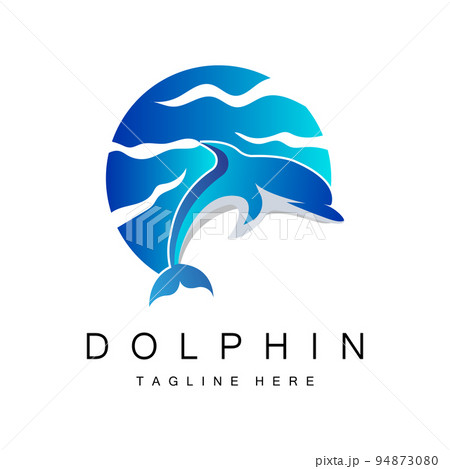 Dolphin Logo vector icon design, Marine Animals Fish Types Mammals, love to fly and jump Dolphin Logo vector icon design, Marine Animals Fish Types Mammals, love to fly and jump 94873080