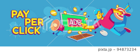 Pay per click banner, ads, ppc business concept 94873234
