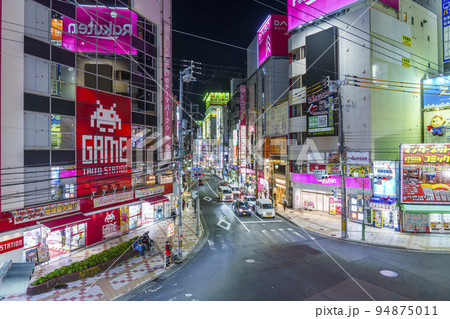 大阪なんば千日前 夜のなんさん通り 大阪なんば千日前 夜のなんさん通り 94875011