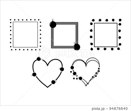 Decoration of Bomb Border Frame Collection 94876640
