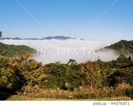 山頂から見下ろす雲海 94876851