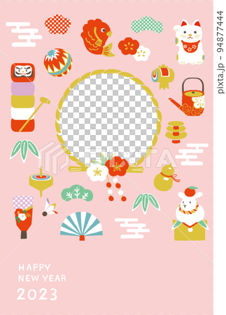 2023年新年賀卡島輪相框 94877444