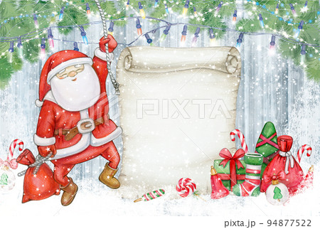 Merry Christmas greeting card. Christmas background. Merry Christmas greeting card. Christmas background. 94877522