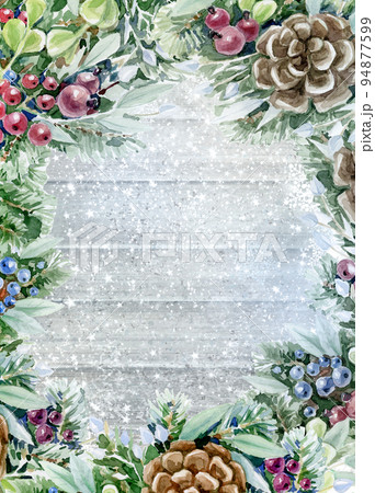 Merry Christmas card. Greeting card for winter holidays. Merry Christmas card. Greeting card for winter holidays. 94877599