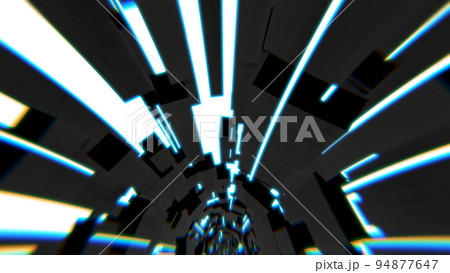 VJ トンネル ディスコ DJ 青 レンズ歪み [別Verあり] 94877647