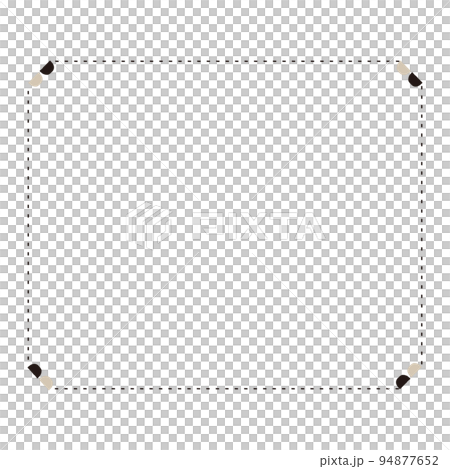 Simple dotted square frame (with decoration) 94877652