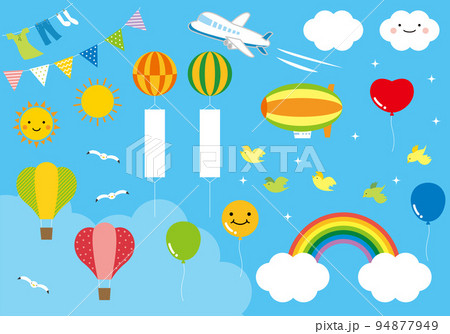 空の風景にあるもの色々　イラスト 94877949