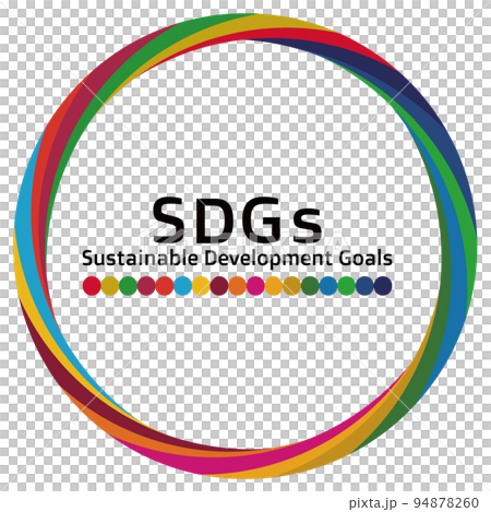 持続可能な開発目標 SDGs エス・ディー・ジーズのコンセプトカラー17色の円形フレーム ベクター 持続可能な開発目標 SDGs エス・ディー・ジーズのコンセプトカラー17色の円形フレーム ベクター 94878260