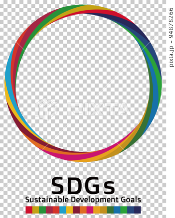 持続可能な開発目標 SDGs エス・ディー・ジーズのコンセプトカラー17色の円形フレーム ベクター 94878266