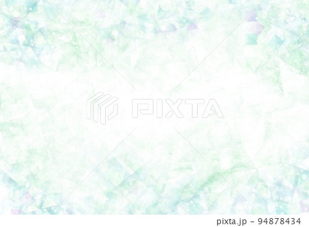 キラキラした光を感じるグリーン系の水彩背景 94878434