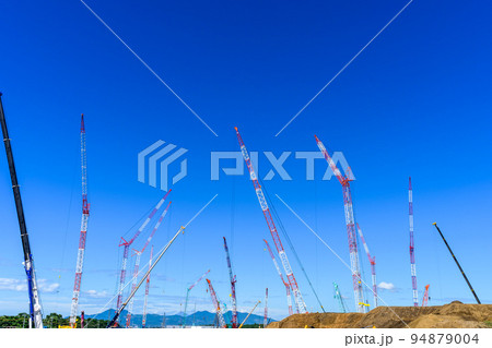 工事現場風景「世界的半導体メーカーTSMC（台湾積体電路製造）工場予定地」 94879004