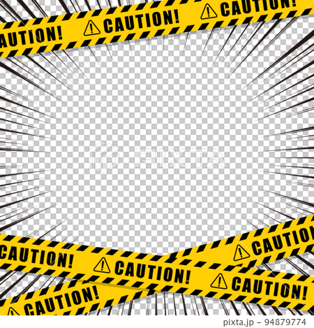 No entry tape and concentration line frame No entry tape and concentration line frame 94879774
