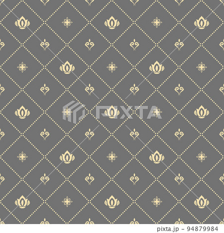 Seamless Vector Pattern With Few Royal Lilies 94879984