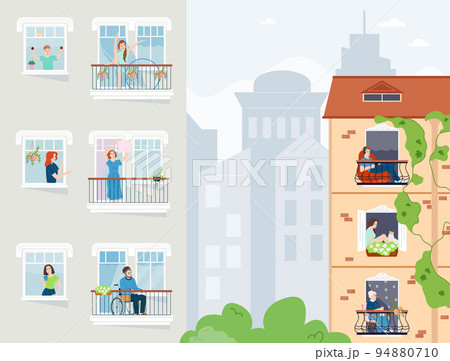 Neighborhood Flat Urban Composition Neighborhood Flat Urban Composition 94880710