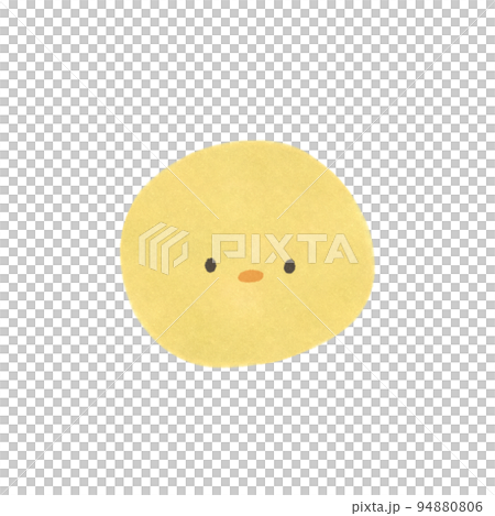 水彩畫,可愛的小雞臉圖標,手繪插圖素材 水彩畫,可愛的小雞臉圖標,手繪插圖素材 94880806