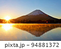 謹賀新年　富士山と初日の出 94881372