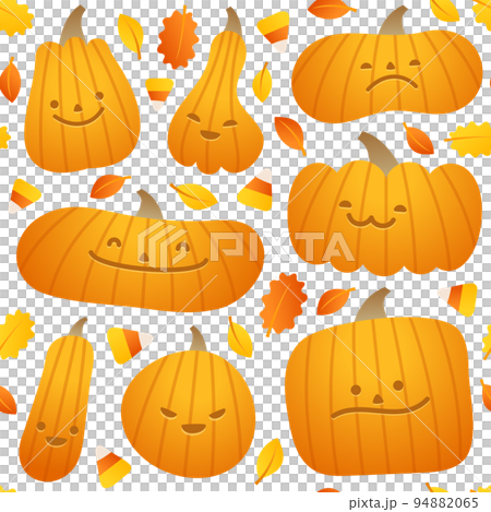 Halloween Pumpkins Seamless Pattern Halloween Pumpkins Seamless Pattern 94882065